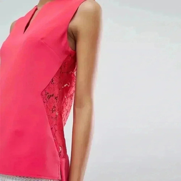 NWT‼️Ted Baker SASICA blouse  coral Size 0(US size 2) - Picture 2 of 9